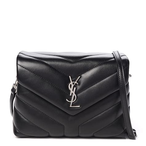 SAINT LAURENT Calfskin Y Quilted Monogram Toy Loulou 